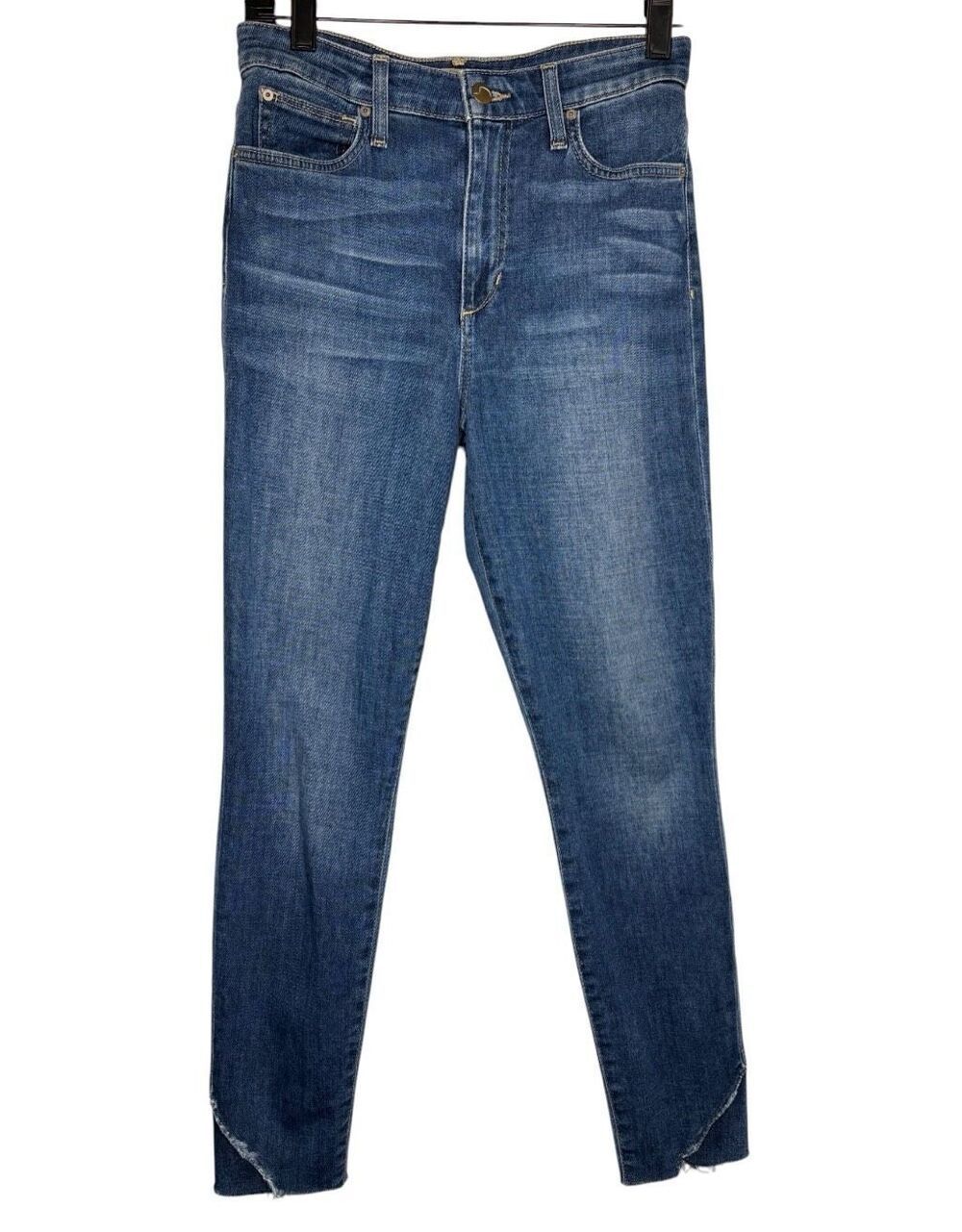 Joe’s Jeans The Charlie Skinny Ankle Distressed High Rise Raw Hem Women 27